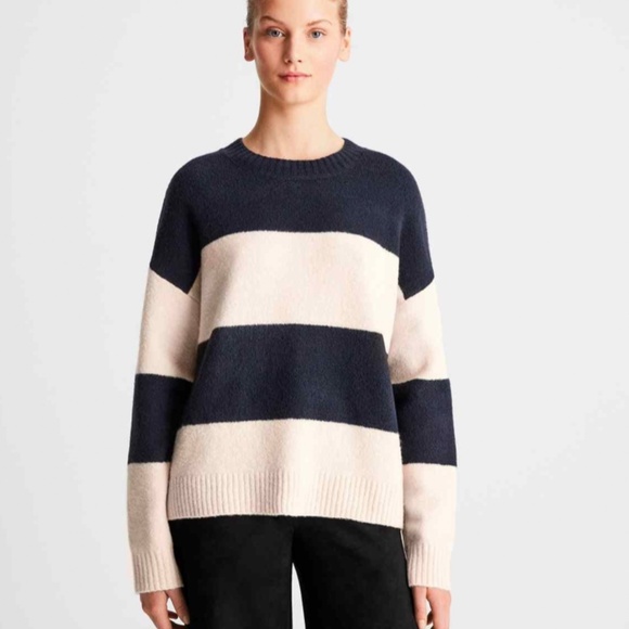 Oysho Sweaters - Sweater with Blue and Cream stripes